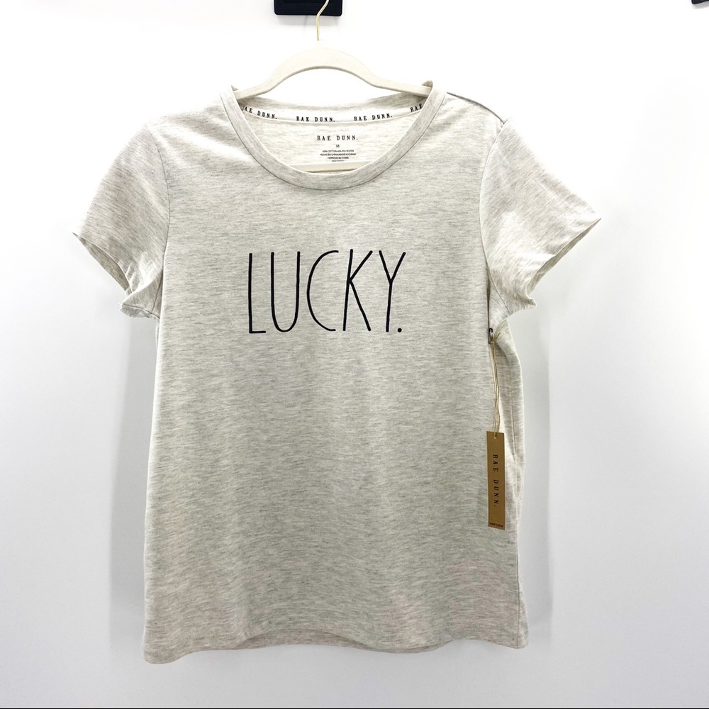 Rae Dunn gray t shirt size M NWT